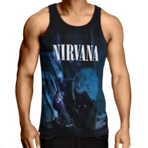 Kurt Cobain Galaxy Artwork Nirvana Tank Top
