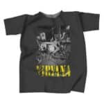 Kurt Cobain Jumping Into Drums Grunge Shirt