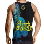 Kurt Cobain Smoking Neon Art Muscle Shirt