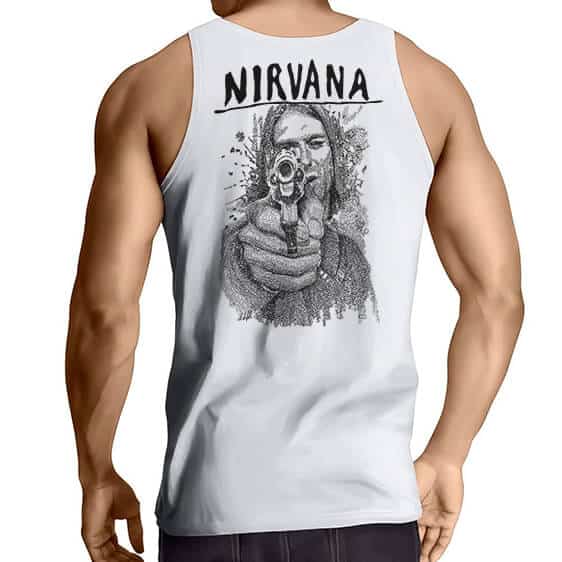 Kurt Cobain Songs Typographic Art Muscle Shirt