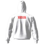 Kurt Donald Cobain Paint Art White Zip Hoodie