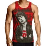Mick Jagger Rolling Stones Japan Tour Tank Top