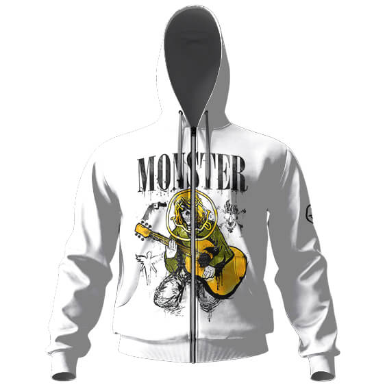 Monster Rock Band Nirvana Logo Zip-Up Hoodie