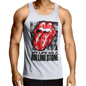 My Life As A Rolling Stones White Muscle Shirt
