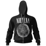 Nirvana Circles Of Hell Pattern Zip Hoodie
