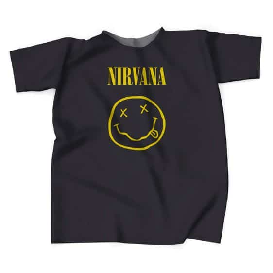 Nirvana Corporate Rock Whores Smiley Logo Tee