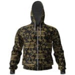 Nirvana Floral Pattern Design Zip-Up Hoodie