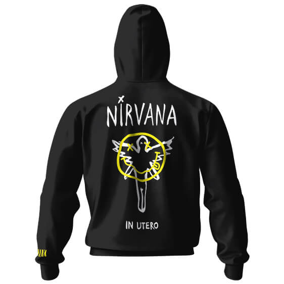 Nirvana In Utero Album Logo Zip-Up Hoodie