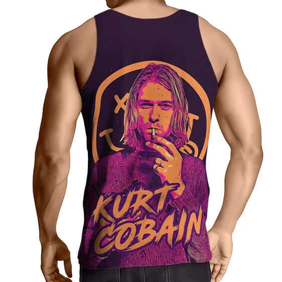Nirvana Kurt Cobain Duo-Tone Art Tank Shirt