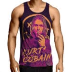 Nirvana Kurt Cobain Duo-Tone Art Tank Shirt