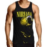Nirvana Kurt Cobain Playing Silhouette Singlet