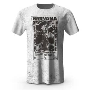 Nirvana Lifticket Band Poster Grunge Art Tee