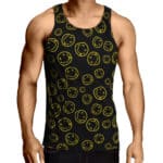 Nirvana Logo Icon Smiley Pattern Tank Top