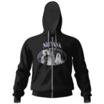 Nirvana Members Silhouette Art Zipper Hoodie