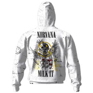 Nirvana Milk It Skull Art Grunge Zipper Hoodie