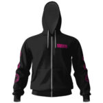 Nirvana Nevermind Pink Logo Zip-Up Hoodie