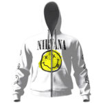 Nirvana Nevermind Smiley Symbol Zip-Up Hoodie