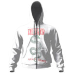 Nirvana Serve The Servants White Zipper Hoodie