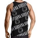 Nirvana Smiley Face Logo Pattern Tank Shirt