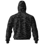Nirvana Song Lyrics Pattern Black Zip Hoodie