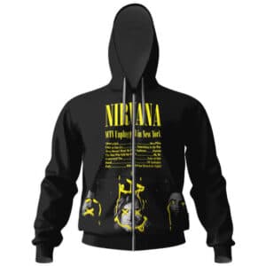 Nirvana Unplugged In New York Zipper Hoodie