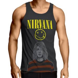 Nirvana's Kurt Cobain Skull Logo Muscle Shirt