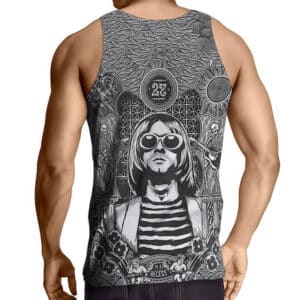 No Recess Kurt Cobain Skull Tribute Tank Shirt