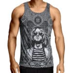 No Recess Kurt Cobain Skull Tribute Tank Shirt