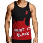 Paint It Black Rolling Stones Paint Tank Shirt