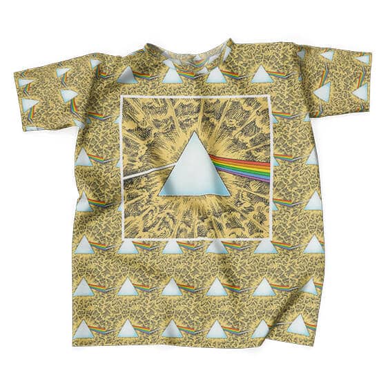 Pink Floyd Album Prism Logo Pattern T-shirt