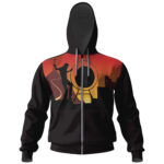 Pink Floyd Live at Pompeii Black Zip Hoodie