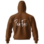 Pink Floyd Logo Design Brown Zipper Hoodie