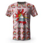Pink Floyd Prism Comic Art Pattern T-shirt