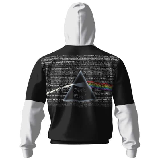 Pink Floyd Prism Text Art Design Zipper Hoodie