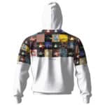 Prism Collage Pink Floyd White Zip Hoodie