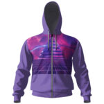 Purple Prism Pink Floyd Zip-up Hoodie