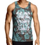 Retro Floral Wild Horse Rolling Stones Singlet