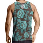 Retro Floral Wild Horse Rolling Stones Singlet
