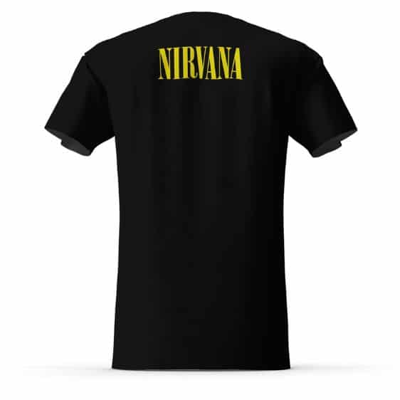 Retro Nirvana City Logo Artwork Black T-shirt
