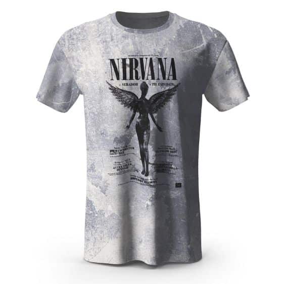 Rock Band Nirvana Album In Utero Vintage Tee