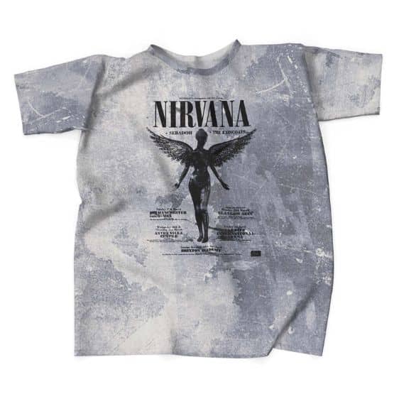 Rock Band Nirvana Album In Utero Vintage Tee