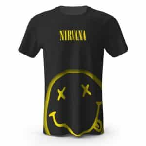Rock Band Nirvana Iconic Smiley Face Logo Tee