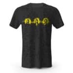 Rock Band Nirvana Members Head Art Black Shirt