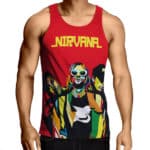 Rock Band Nirvana Members Retro Art Tank Shirt