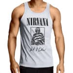 Skeleton Kurt Cobain Tribute Art Muscle Shirt