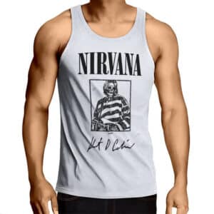 Skeleton Kurt Cobain Tribute Art Muscle Shirt