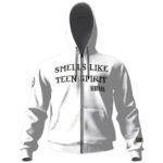 Smell Like Teen Spirit Typography Zip Hoodie