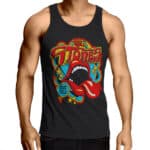 Some Girls Retro Art The Stones Black Tank Top
