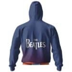 The Beatles Band Ombre Blue Art Zip-Up Hoodie