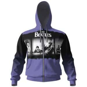 The Beatles Band Recording Photo Zip-Up Hoodie